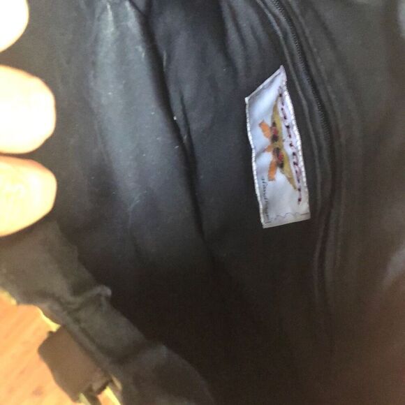 Vintage Papillon ￼ Embroidered handbag butterfly, lily pad ￼ - Picture 4 of 9